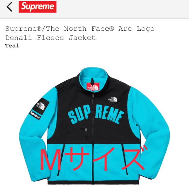 supreme THE NORTH FACE フリースTeal Mサイズ