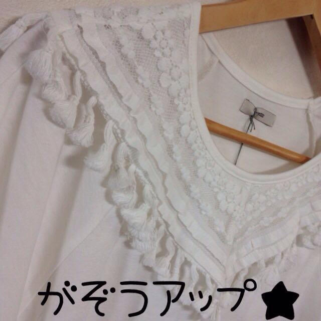 mystic(ミスティック)のMystic★フリンジ切替T★新品W レディースのトップス(Tシャツ(半袖/袖なし))の商品写真