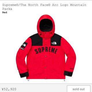 シュプリーム(Supreme)のsupreme north face(マウンテンパーカー)