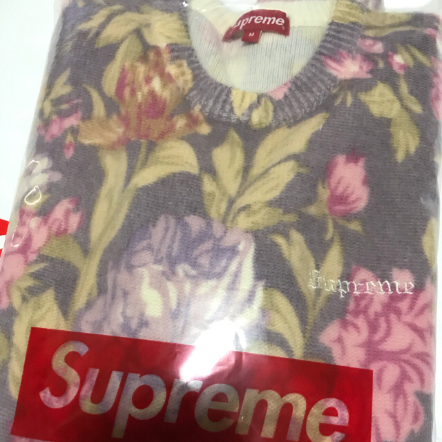 Supreme Floral Printed Angora Sweater