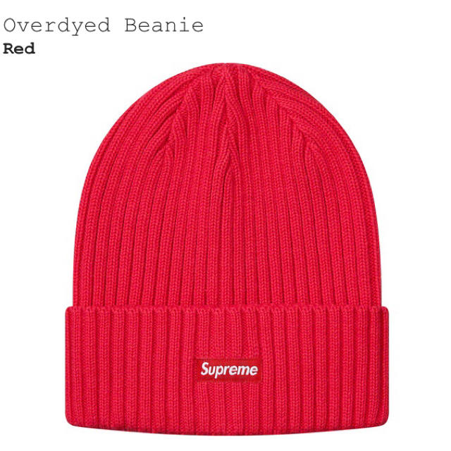 Overdyed Beanie Red