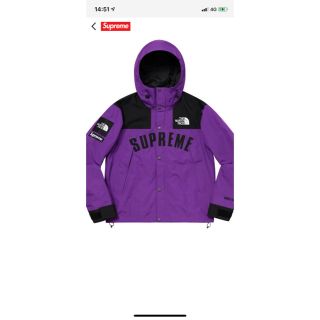 シュプリーム(Supreme)のsupreme northface 紫 m(マウンテンパーカー)