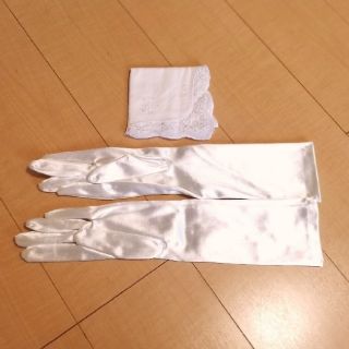 【美品】ブライダルグローブ【値下げ】(ウェディングドレス)