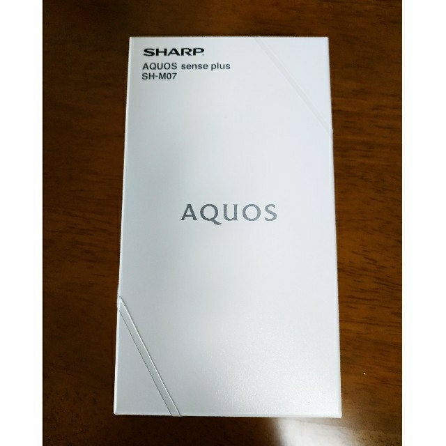 スマホ/家電/カメラ新品 AQUOS sense plus SH-M07 ブラック SIMフリー