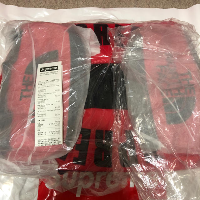 supreme north face duffle bag