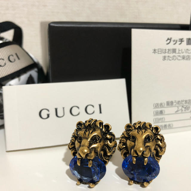 Gucci(グッチ)のGUCCI ライオンヘッドイヤリング レディースのアクセサリー(イヤリング)の商品写真
