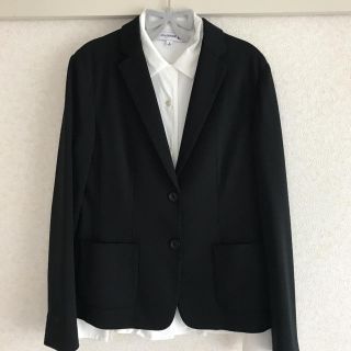 ユニクロ(UNIQLO)のユニクロ スーツ ジャケット 黒 (テーラードジャケット)