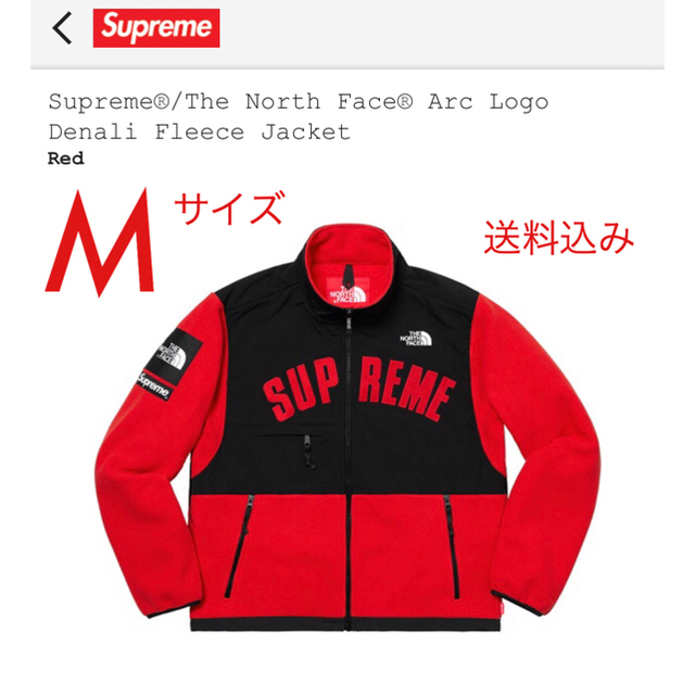 supreme north face arc logo denaliメンズ