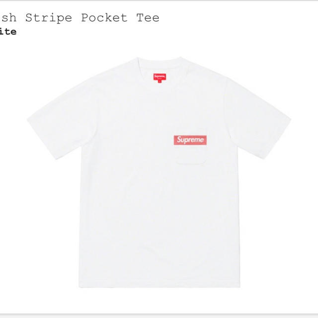 メンズＬ Supreme mesh stripe pocket tee