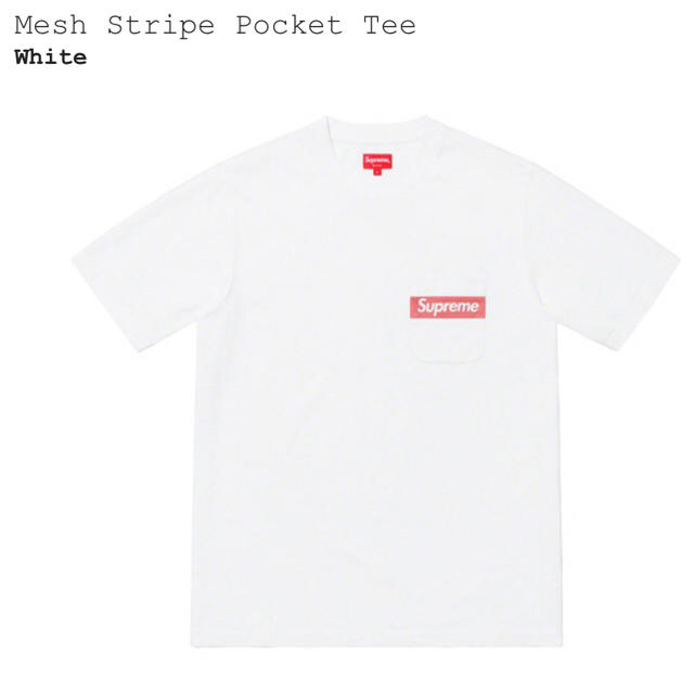 Supreme(シュプリーム)の【国内正規品】M supreme Mesh Stripe Pocket Tee  メンズのトップス(Tシャツ/カットソー(半袖/袖なし))の商品写真