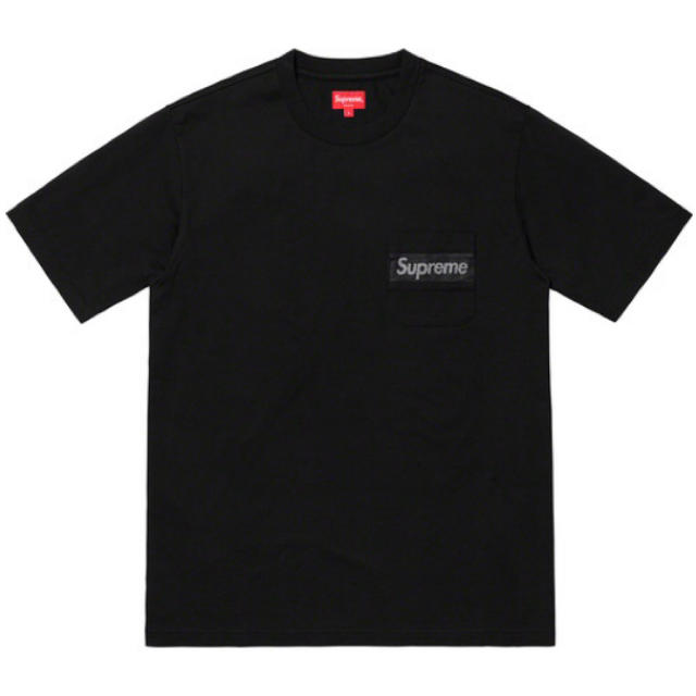 送料込 supreme mesh stripe pocket teeTシャツ/カットソー(半袖/袖なし)