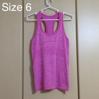 ルルレモン(lululemon)のSwiftly tank pink 6(ヨガ)