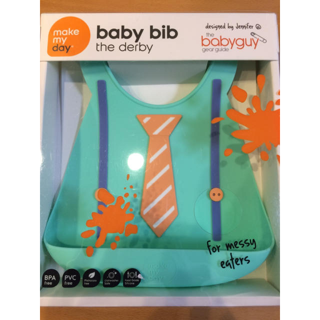 新品！ baby bib シリコンビブ お食事エプロン キッズ/ベビー/マタニティの授乳/お食事用品(お食事エプロン)の商品写真