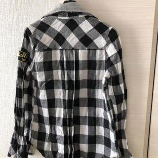 CALM - 白黒チェックシャツの通販 by セール嬢's shop｜カームなら ...