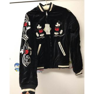 お買得限定品☆夏売れ筋 70651 ディズニー ミッキー スカジャン 黒
