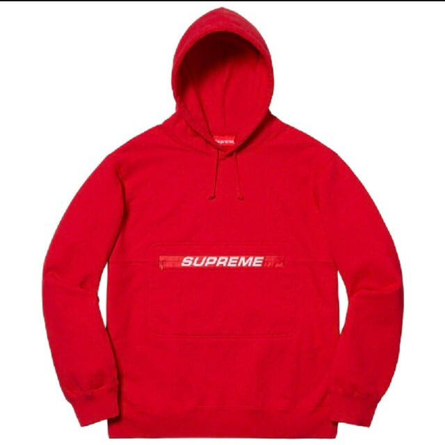 supreme zip pouch hooded sweatshirt