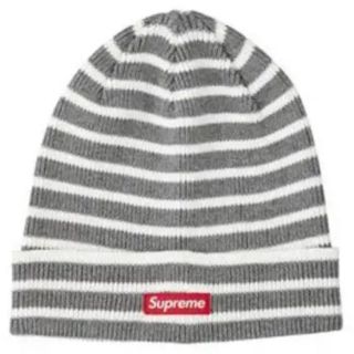 シュプリーム(Supreme)のSupreme Striped Beanie Grey White 2010aw(ニット帽/ビーニー)