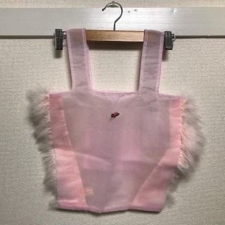 ハニーサロン(Honey Salon)のトートバッグ シースルー ファー飾り（フェイクファー）新品☆春夏先取りセール！(トートバッグ)