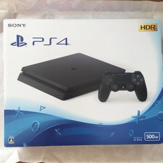 プレイステーション4(PlayStation4)の新品未開封！プレイステーション4 ブラック 500GB CUH-2200AB01(家庭用ゲーム機本体)