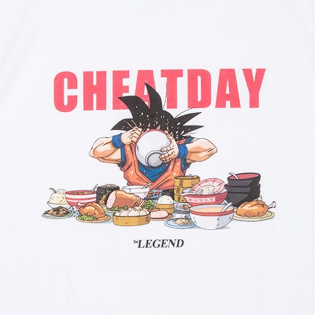 be LEGEND(ビーレジェンド)のビーレジェンド ドラゴンボール CHEATDAY TEE ホワイト XL メンズのトップス(Tシャツ/カットソー(半袖/袖なし))の商品写真