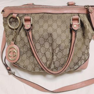 グッチ(Gucci)のGUCCI♡ハンドバッグ♡ショルダーバッグ♡ピンク♡グッチ(ショルダーバッグ)