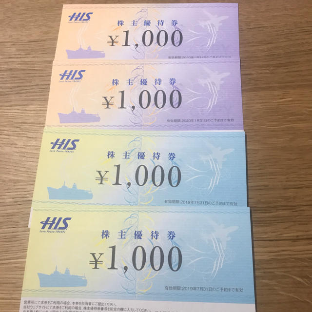 HIS 株主優待券 チケットのチケット その他(その他)の商品写真