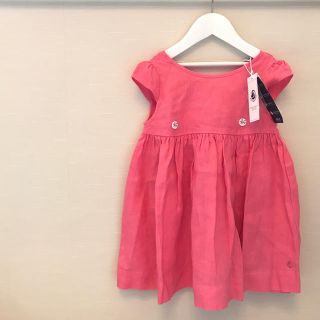 プチバトー(PETIT BATEAU)の【ナナコ様 ご専用】プチバトー 18SS リネンワンピース 3a(ワンピース)