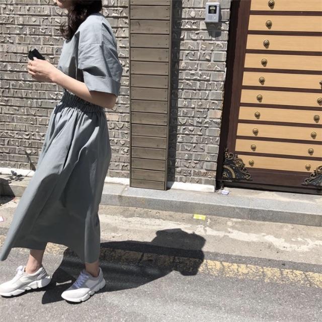 ワンピース ロングワンピ 韓国 韓国ファッション 韓国服 韓国コーデ ナチュラルの通販 By J ラクマ