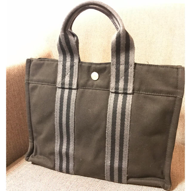 Hermes - 【HERMES】エルメス キャンバストート ※難あり ボタン部分に破れありの通販 by ヒカル0328's shop