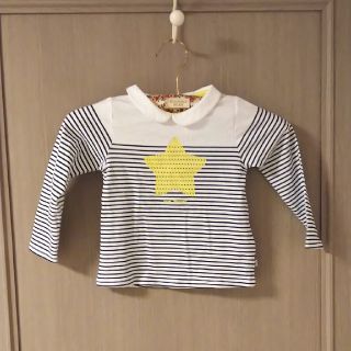 プチバトー(PETIT BATEAU)のオカイディ オベイビィ 長袖シャツ 新品未使用 タグつき 86センチ(Tシャツ/カットソー)