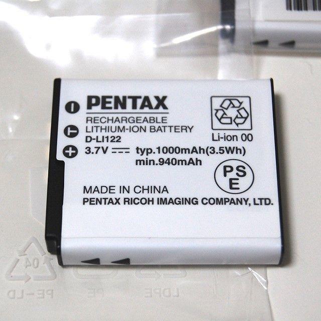 PENTAX(ペンタックス)の純正 ペンタックス リコー D-LI122 2個セット 新品 スマホ/家電/カメラのカメラ(コンパクトデジタルカメラ)の商品写真