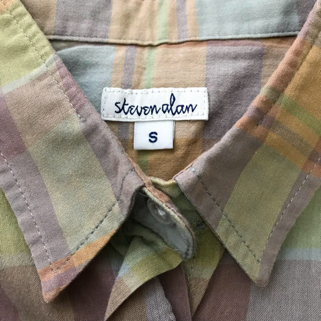 steven alan(スティーブンアラン)のsteven alan チェックシャツ レディースのトップス(シャツ/ブラウス(半袖/袖なし))の商品写真