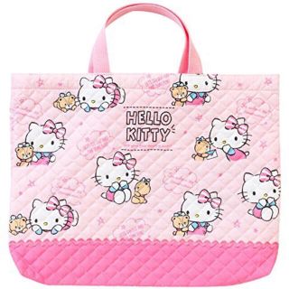 ハローキティ(ハローキティ)の新品 Hello Kitty/ハローキティ キルティング手提げバッグ  レッスン(その他)