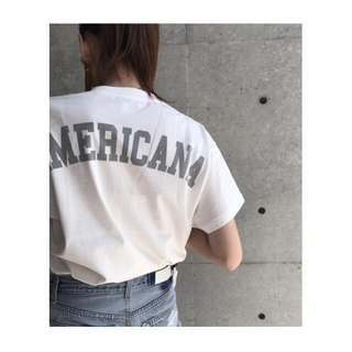 アメリカーナ(AMERICANA)のAmericanaバックロゴTシャツ(Tシャツ(半袖/袖なし))