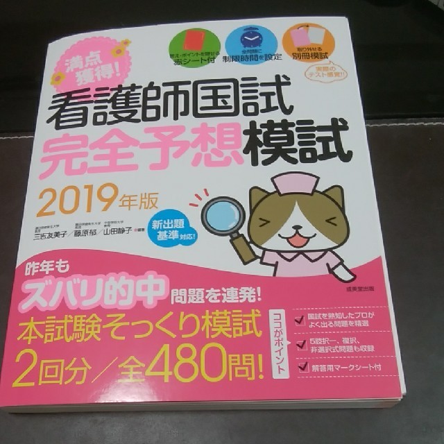 看護師国試 満点獲得!完全予想模試 2019年版 エンタメ/ホビーの本(資格/検定)の商品写真