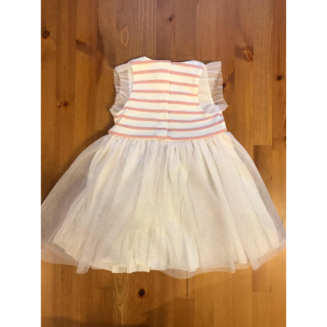 PETIT BATEAU(プチバトー)のSかっぱ様専用♡36ｍ プチバトー マリニエールチュールワンピース キッズ/ベビー/マタニティのキッズ服女の子用(90cm~)(ワンピース)の商品写真