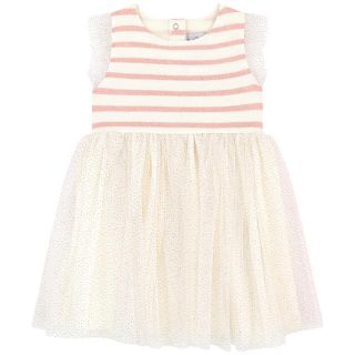 プチバトー(PETIT BATEAU)のSかっぱ様専用♡36ｍ プチバトー マリニエールチュールワンピース(ワンピース)