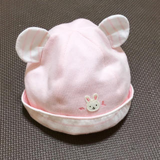 ミキハウス(mikihouse)の赤ちゃん 女の子 帽子 44〜48cm(帽子)