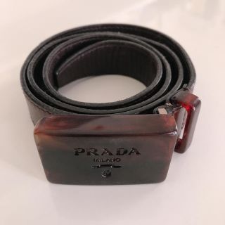 プラダ(PRADA)のPRADA ベルト レザー ブラウン(ベルト)