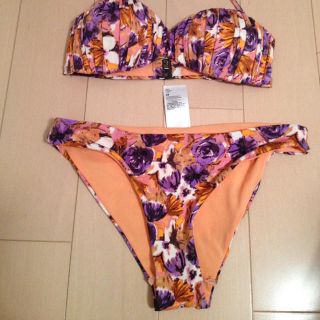 エイチアンドエム(H&M)のH&M 花柄バンドゥービキニ(水着)