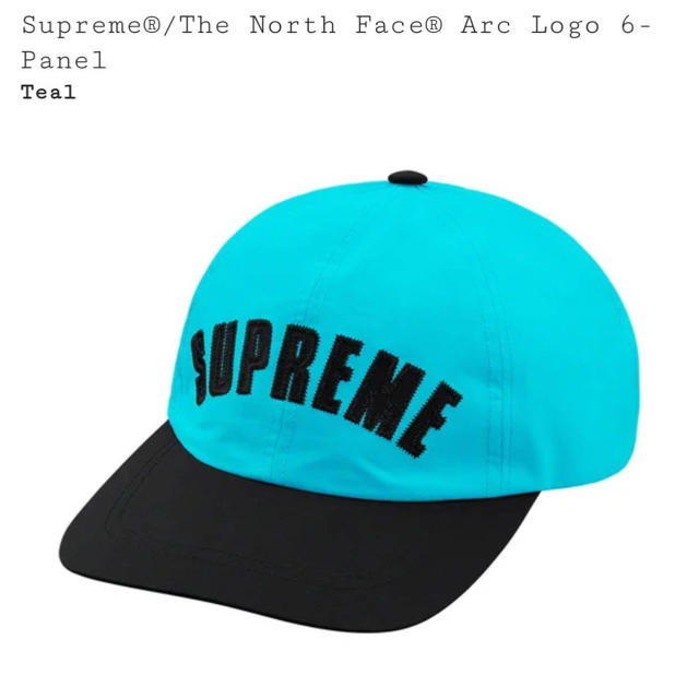 Supreme×TNF Arc Logo 6panel Cap