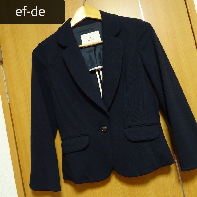 ef-de(エフデ)の【ef-de】エフデ　ジャケット　ネイビー　サイズ11 レディースのジャケット/アウター(テーラードジャケット)の商品写真