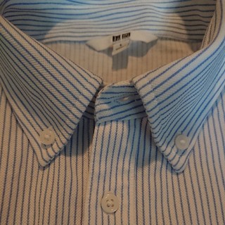 ユニクロ(UNIQLO)のUNIQLO新品同様夏の爽やか速乾さらっとした素材のおしゃれポロシャツLサイズ(ポロシャツ)