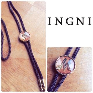 イング(INGNI)のINGNI イニシャルM ループタイ(ネックレス)