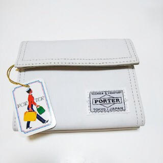 ポーター(PORTER)の新品未使用 ポーター 財布 ホワイト(折り財布)