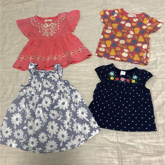 carter's(カーターズ)の女児 ベビー 80cm 夏服 4点セット キッズ/ベビー/マタニティのベビー服(~85cm)(Ｔシャツ)の商品写真