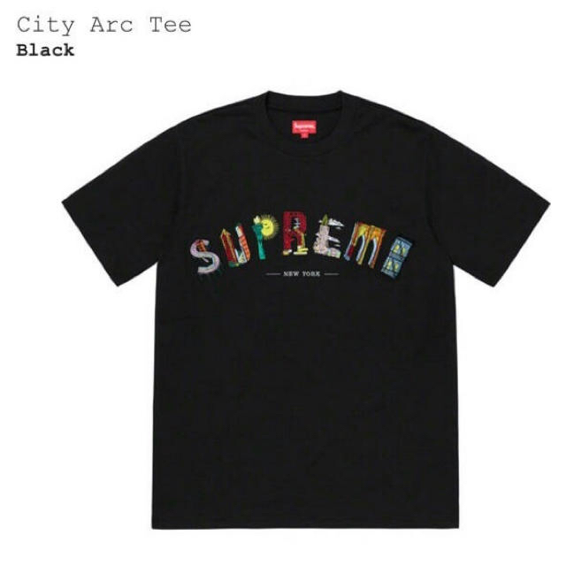 Supreme 19ss city arc tee black