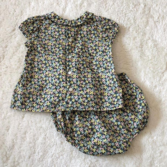 Bonpoint(ボンポワン)のbonpoint ブラウス＆ブルマ  セットアップ 12m キッズ/ベビー/マタニティのベビー服(~85cm)(シャツ/カットソー)の商品写真