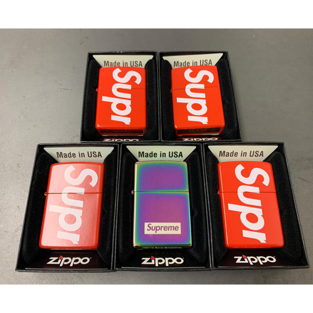 SUPREME 18SS ZIPPOライター5つセット