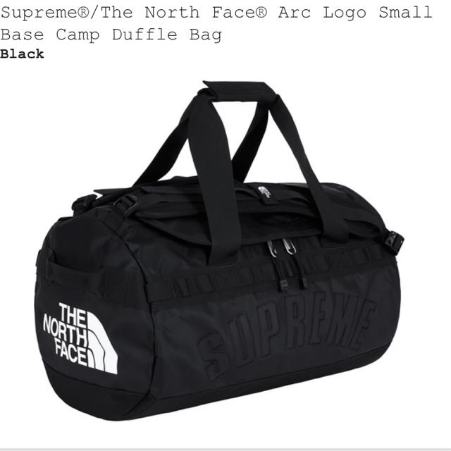 バッグSupreme TNF Arc Logo Duffle Bag 黒